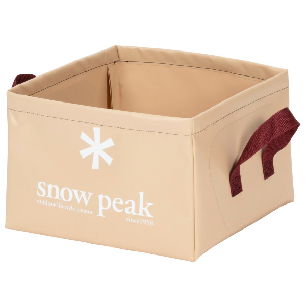 Snow Peak - Camping Bucket - Wasserträger Gr 17 l beige von Snow Peak