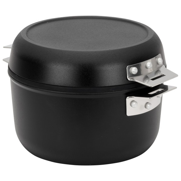 Snow Peak - Home & Camp Cooker - Topf Gr Pot 4,2 l, Pan 2,7 l schwarz/grau von Snow Peak