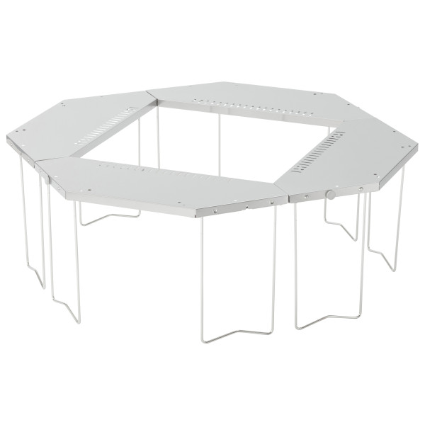 Snow Peak - Jikaro Fire Ring Table - Campingtisch metallic von Snow Peak