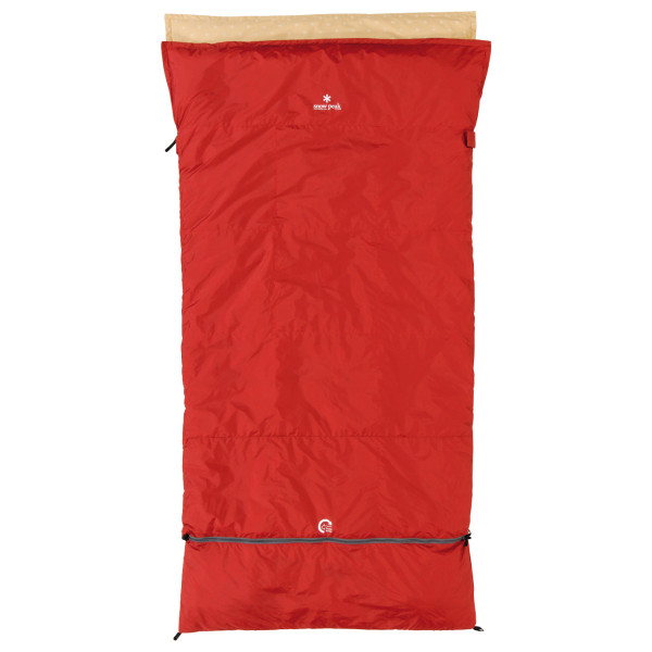 Snow Peak - Sleeping Bag Ofuton Wide 700 - Kunstfaserschlafsack rot von Snow Peak