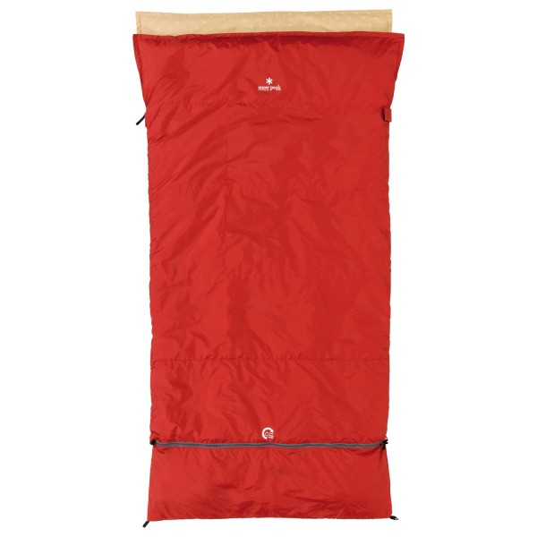 Snow Peak - Sleeping Bag Ofuton Wide 700 - Kunstfaserschlafsack rot von Snow Peak