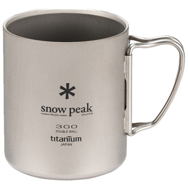 Snow Peak - Ti-Double 300 Mug - Tasse Gr 300 ml grau von Snow Peak