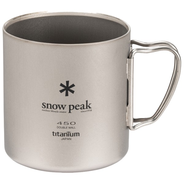 Snow Peak - Ti-Double 450 Mug - Tasse Gr 450 ml grau von Snow Peak