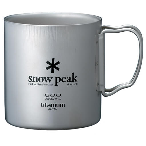 Snow Peak - Titanium Double Wall Cup - Tasse Gr 450 ml blau;lila von Snow Peak