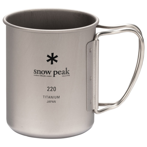 Snow Peak - Titanium Single Cup Gr 450 ml grau von Snow Peak