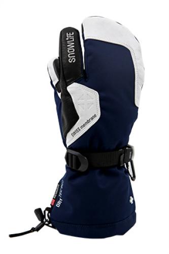 Snowlife Capricorn DT Eco 3 Finger Skihandschuh - navy/white/black (Grösse: LL) von Snowlife