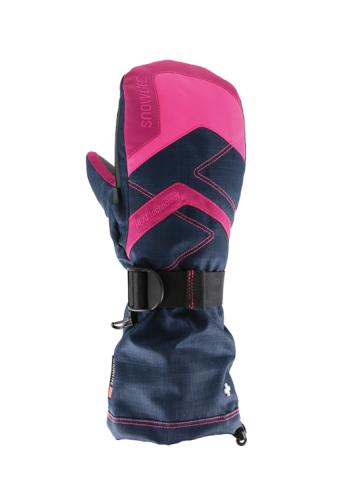 Snowlife Thermo Mitten Kinder Skihandschuh - navy/pink (Grösse: JL) von Snowlife