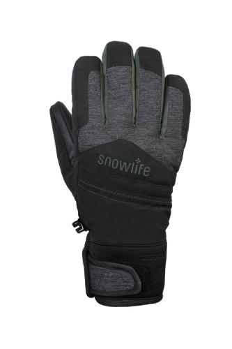 Snowlife Venture GTX Kinder Skihandschuh - black/olive (Grösse: JS) von Snowlife