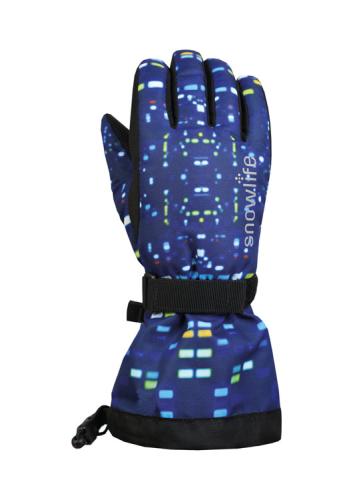 Snowlife Long Cuff DT Kinder Skihandschuh - colored lights (Grösse: KL) von Snowlife