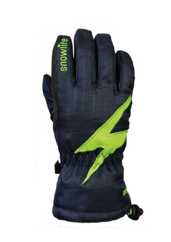 Snowlife Kids Sirius DT Glove - navy/green (Grösse: KL) von Snowlife