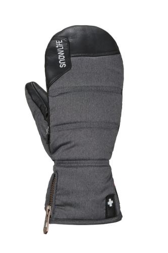 Snowlife Lady Super Soft Heated Mitten - grey/melange (Grösse: LL) von Snowlife