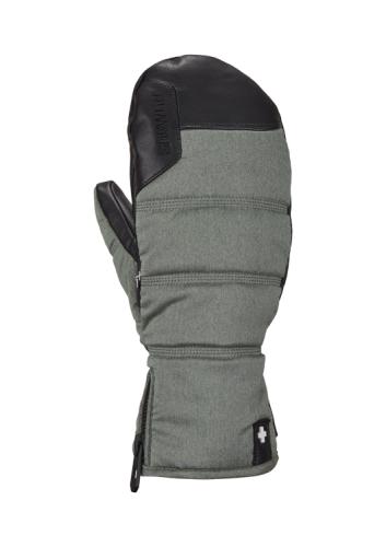 Snowlife Lady Super Soft Heated Mitten - khaki/melange (Grösse: LL) von Snowlife