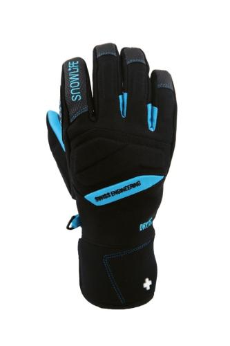 Snowlife Racer DT Kinder Skihandschuh - black/turquoise (Grösse: JM) von Snowlife