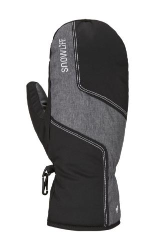 Snowlife Spark Mitten Skihandschuh - black/grey (Grösse: LM) von Snowlife