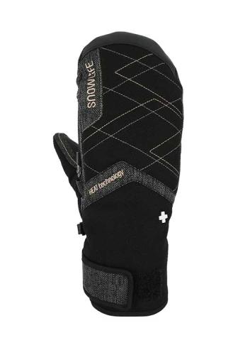 Snowlife Thermo Mitten Short - black/gold (Grösse: LL) von Snowlife