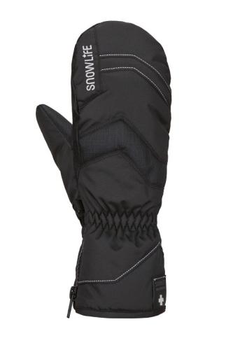 Snowlife Vivid Mitten Skihandschuh - black/white (Grösse: LM) von Snowlife