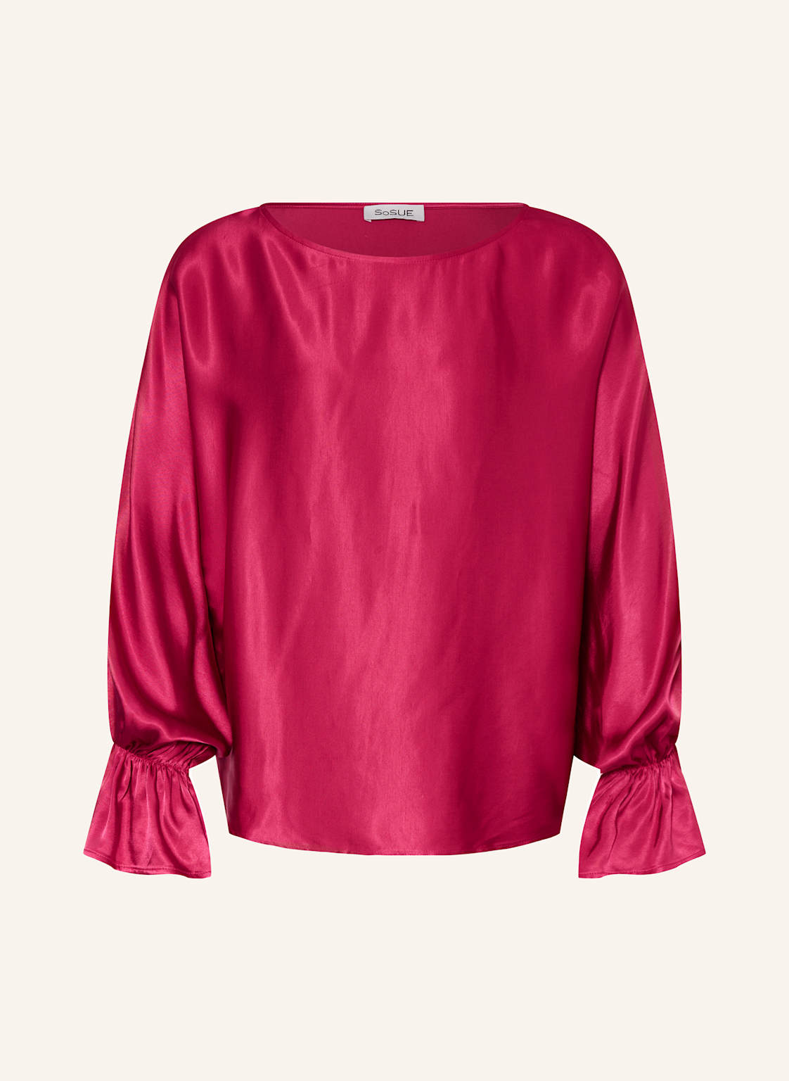 Sosue Blusenshirt Antonia Aus Satin pink von SoSUE