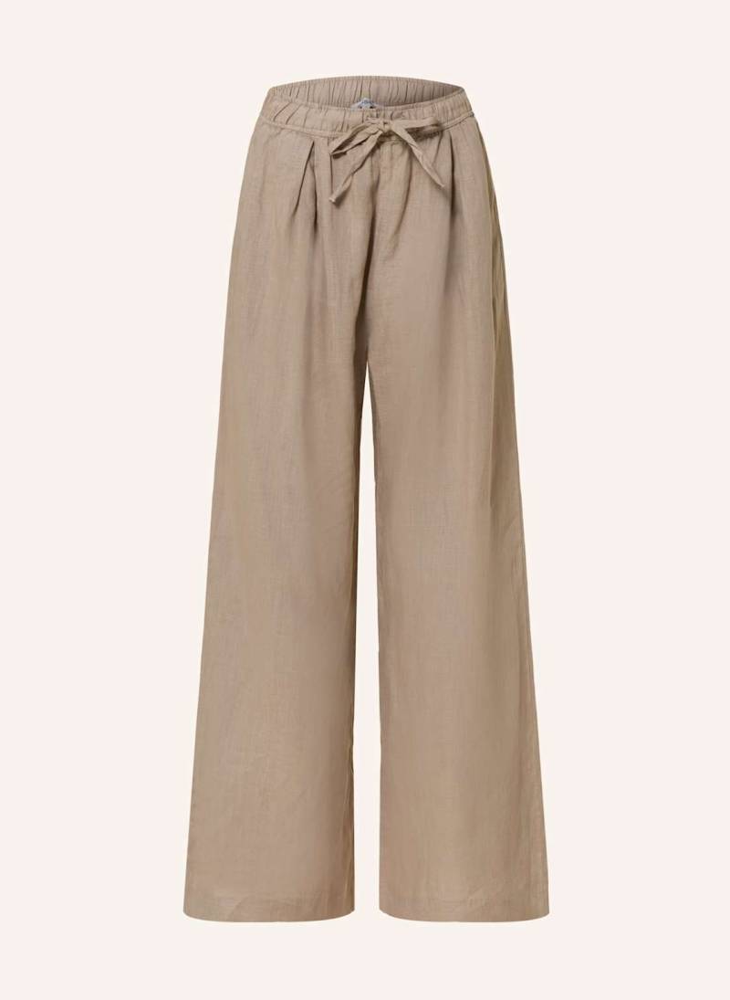 Sosue Marlenehose Josy Aus Leinen beige von SoSUE