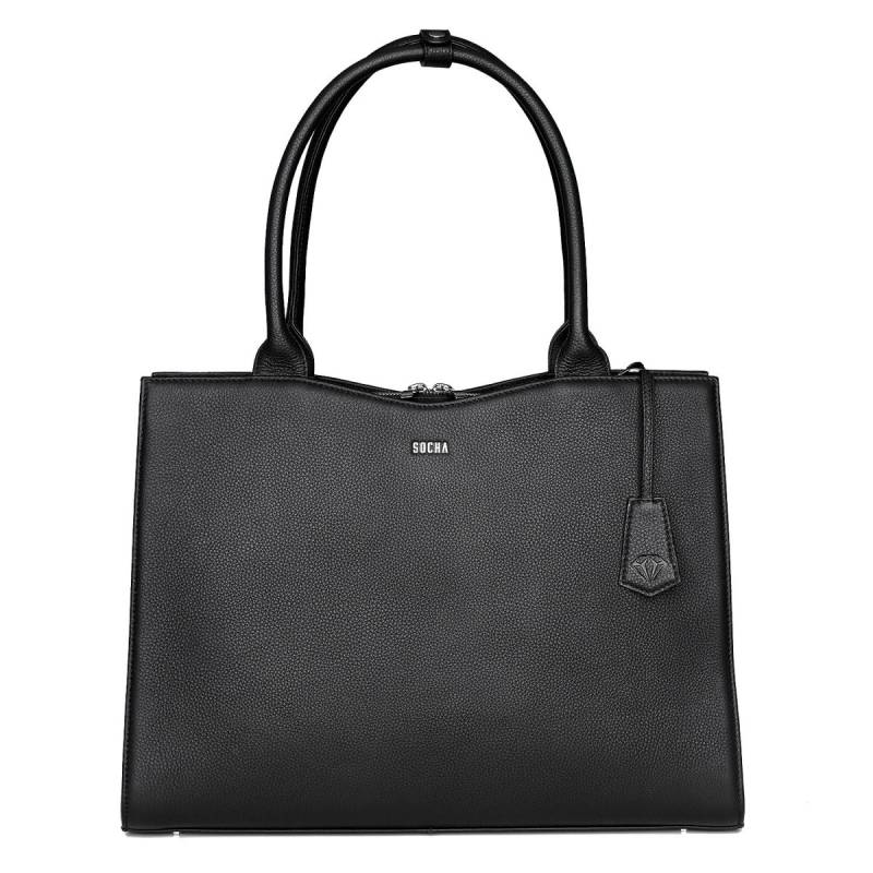 Genuine Diamond Business Bag 15.6", Black von Socha