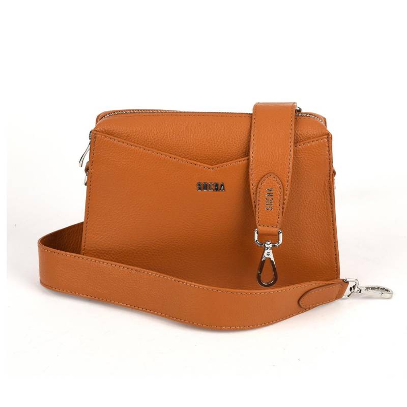 Genuine Shoulder Bag Mini, Cognac von Socha