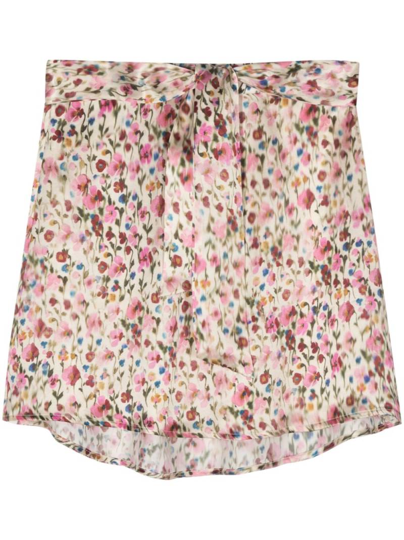 Société Anonyme 50/50 floral-print skirt - Pink von Société Anonyme