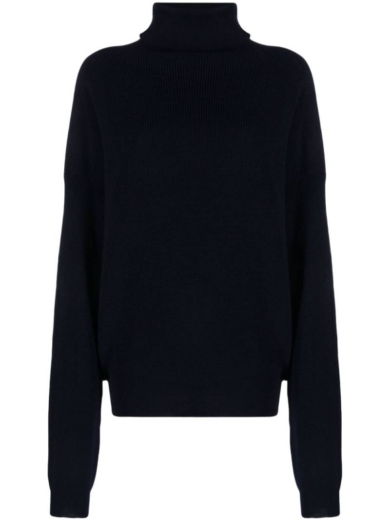 Société Anonyme Cabin roll-neck ribbed-knit jumper - Blue von Société Anonyme