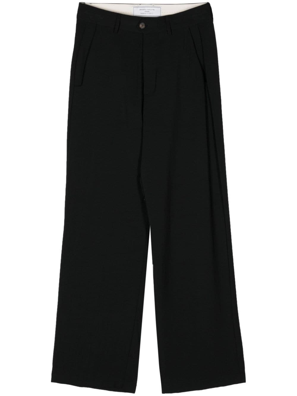 Société Anonyme Elegant Red Cross straight-leg trousers - Black von Société Anonyme