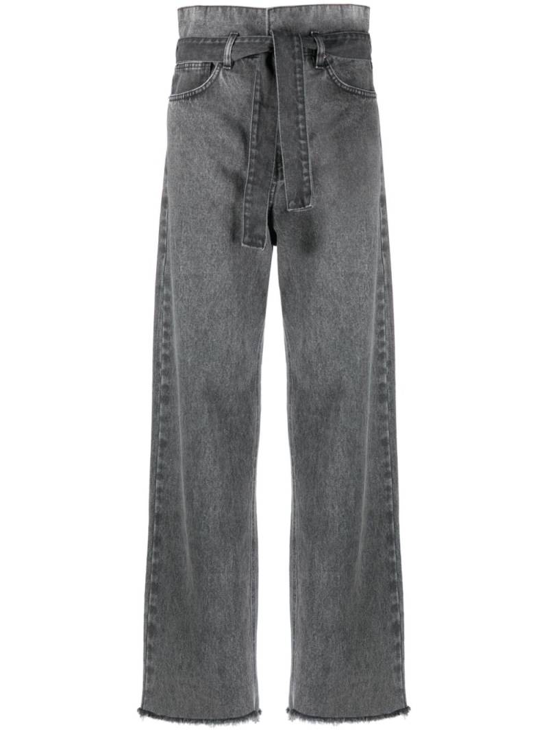 Société Anonyme Gheripsa tied-waist jeans - Grey von Société Anonyme