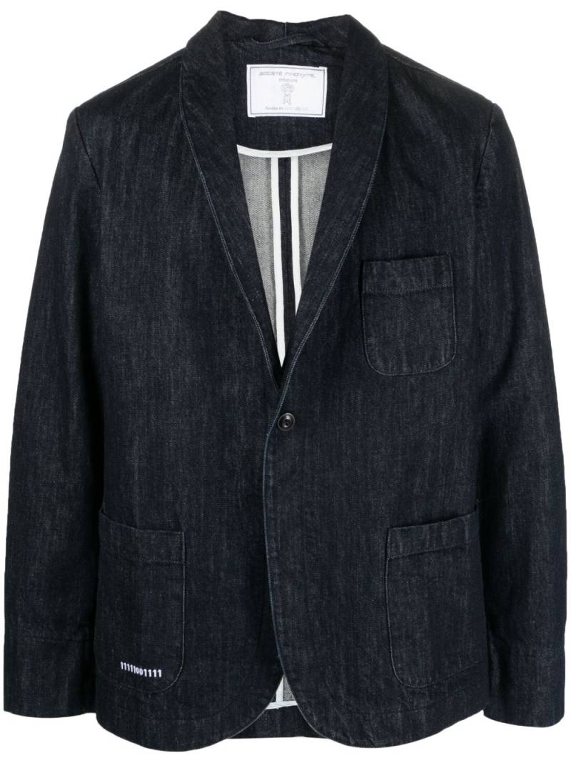 Société Anonyme Giacca Smok denim blazer - Blue von Société Anonyme