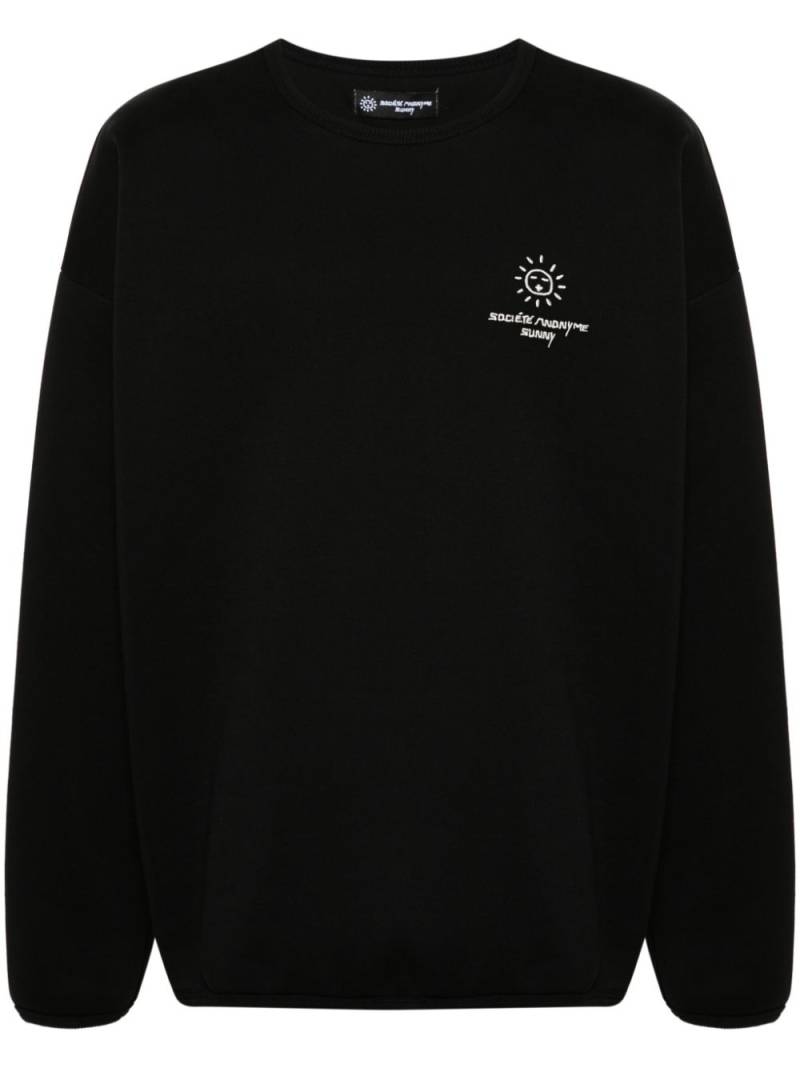 Société Anonyme Sunny logo-embroidered sweatshirt - Black von Société Anonyme