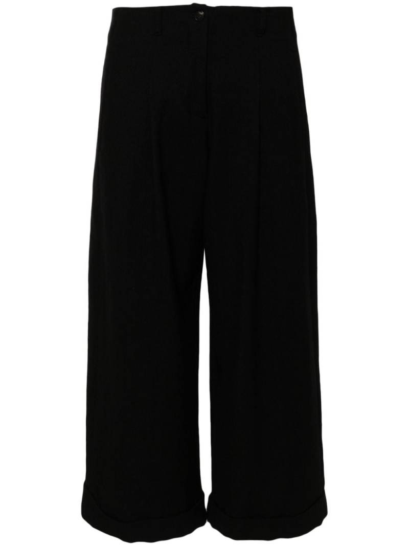 Société Anonyme cropped wide-leg trousers - Black von Société Anonyme