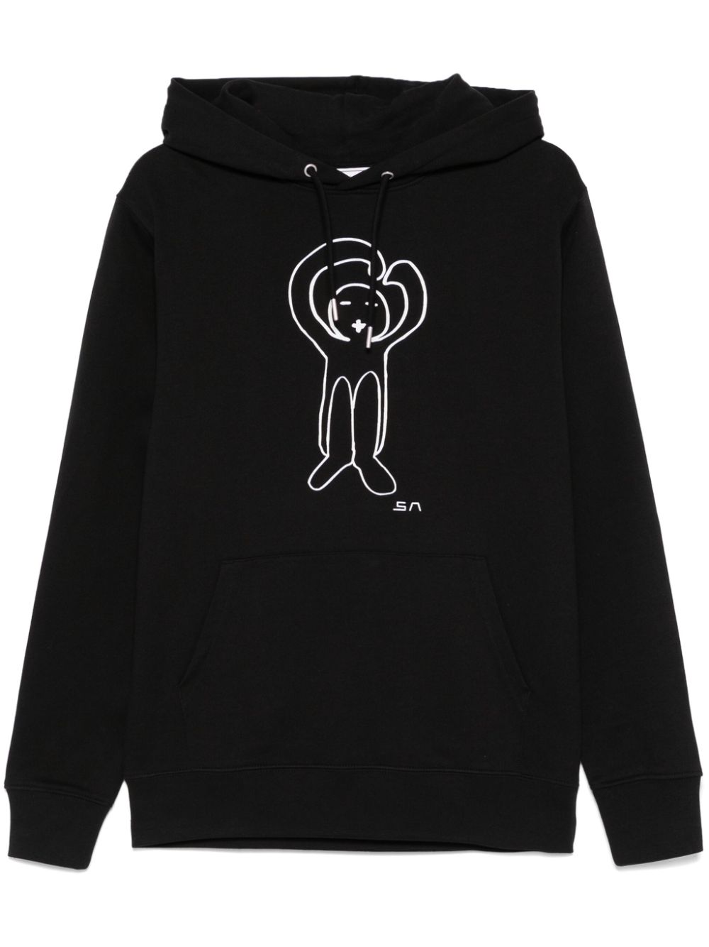 Société Anonyme logo-print hoodie - Black von Société Anonyme