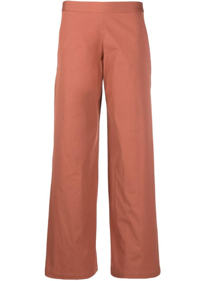 Société Anonyme wide-leg cotton trousers - Pink von Société Anonyme