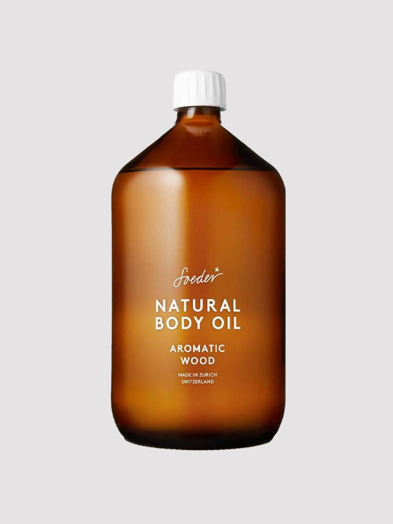 Natural Body Oil Aromatic Wood Körperpflege Damen  1000ml von Soeder