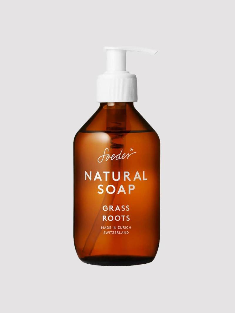 Natural Soap Grass Roots Körperpflege Damen Transparent 250ml von Soeder