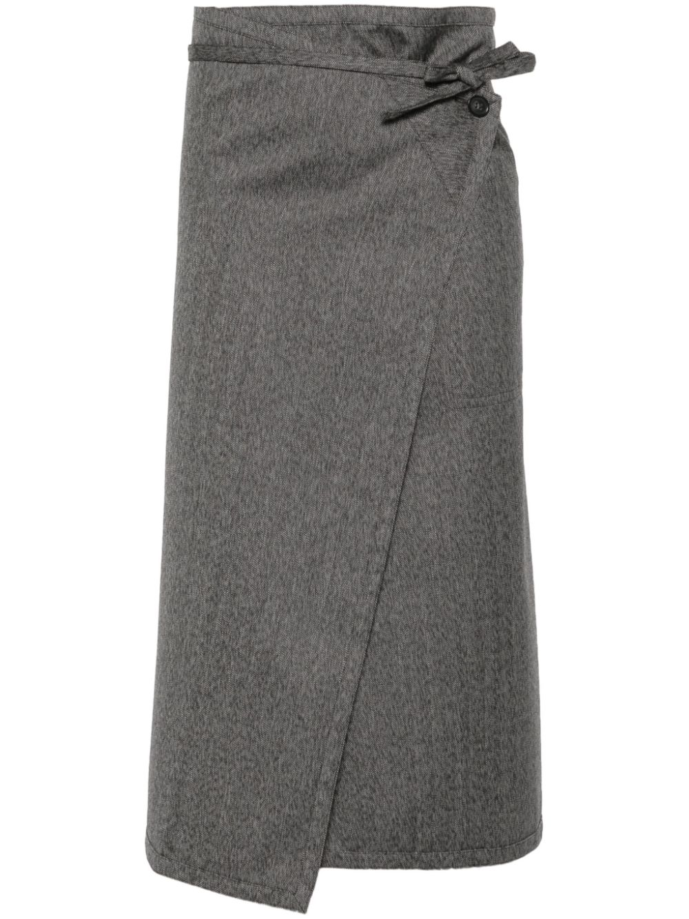 Sofie D'hoore wrap midi skirt - Grey von Sofie D'hoore