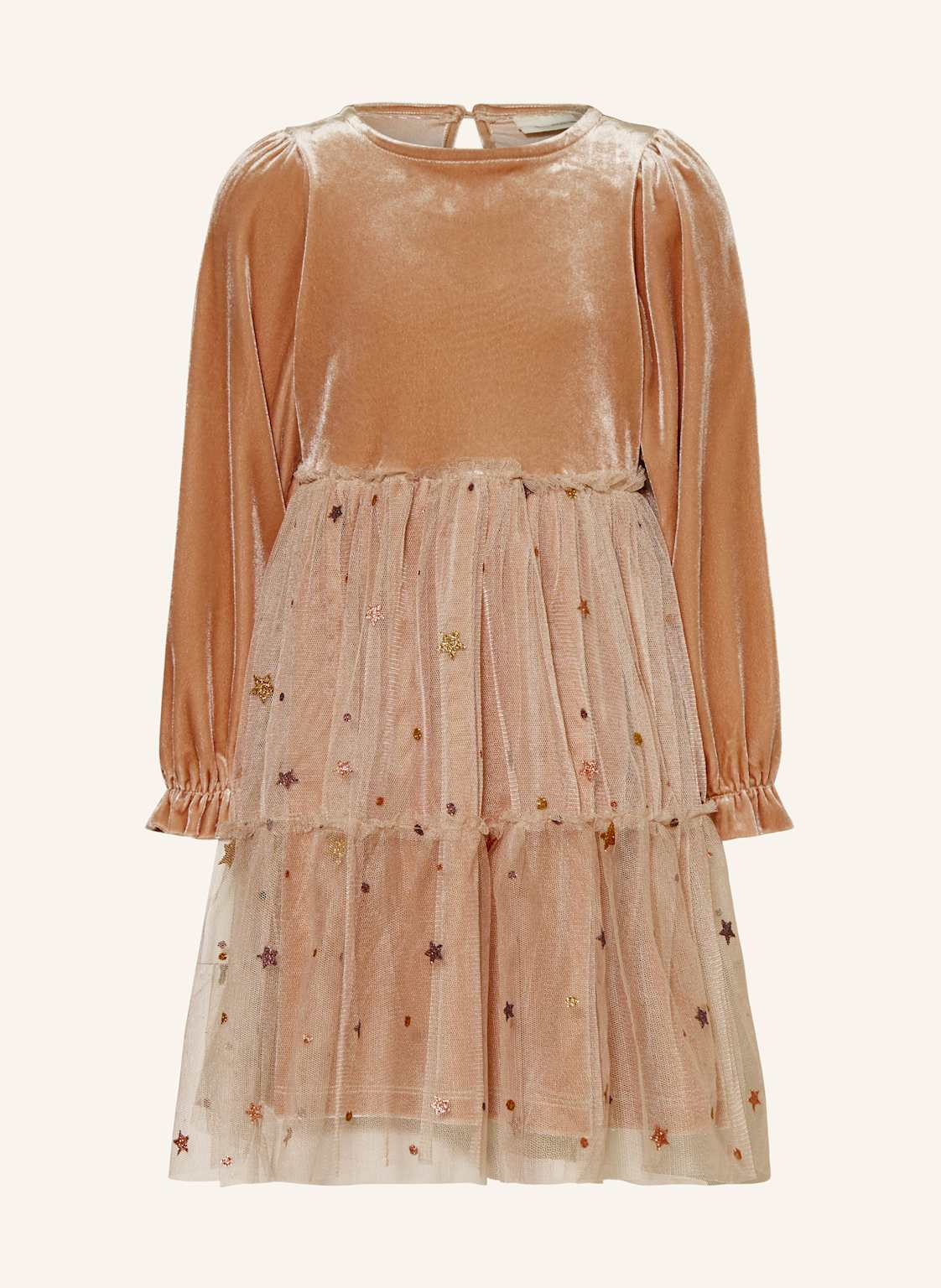 Sofie Schnoor Samtkleid Mit Volants rosa Sofie Schnoor Samtkleid Mit Volants rosa von Sofie Schnoor