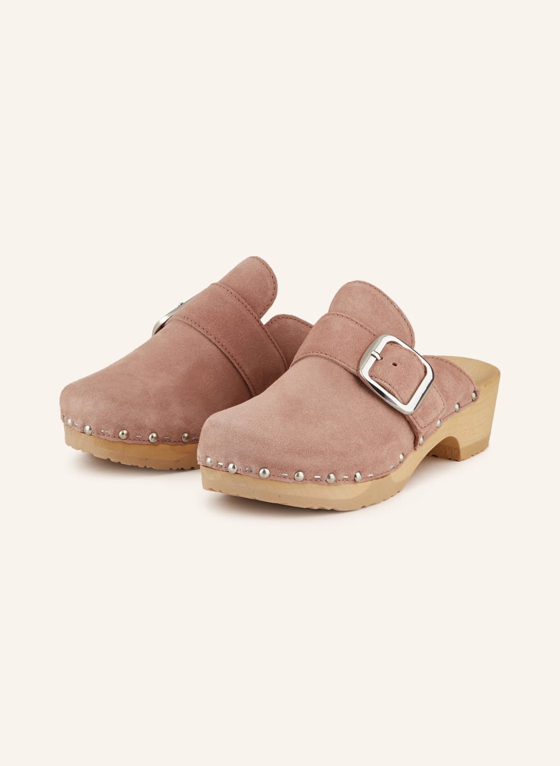 Softclox Mules Tessa Mit Nieten rosa von Softclox