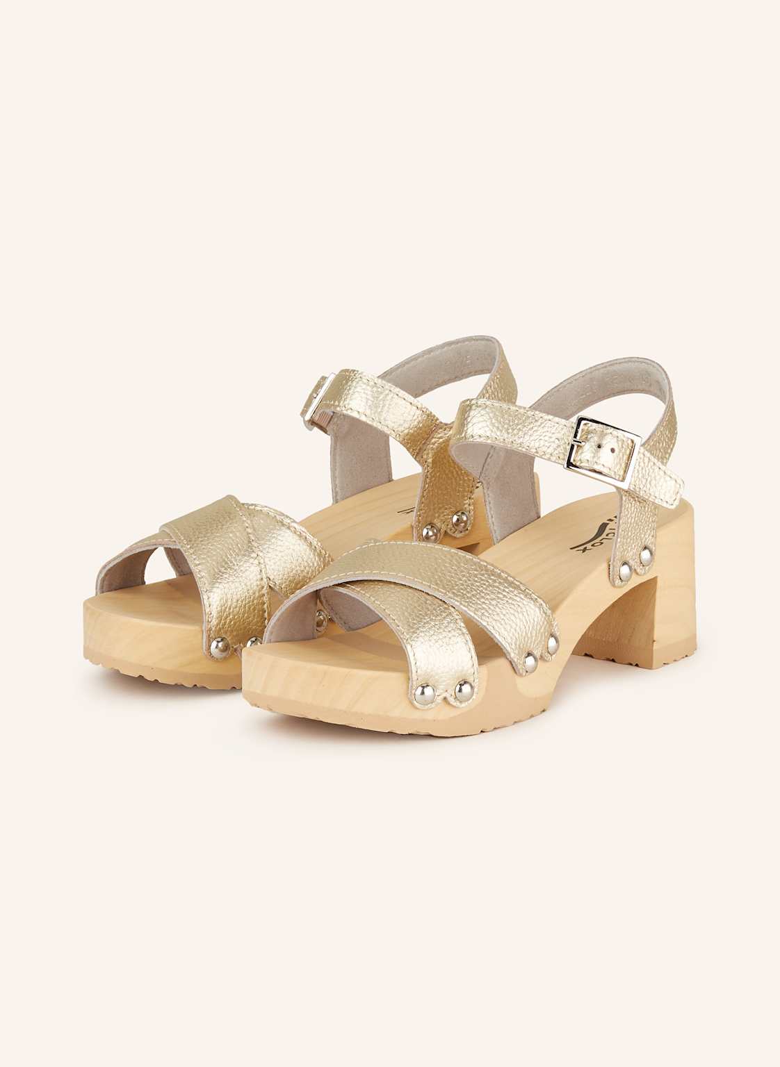 Softclox Sandaletten Hanne Mit Nieten gold von Softclox