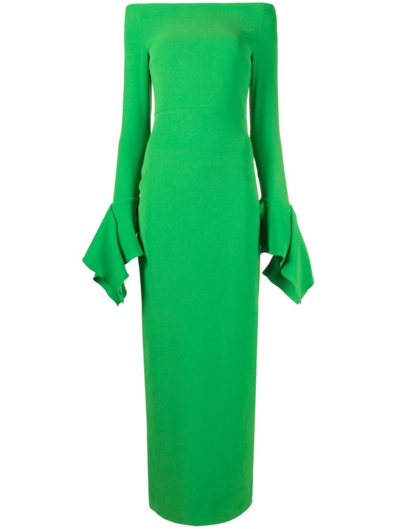 Solace London The Amalie off-shoulder dress - Green von Solace London