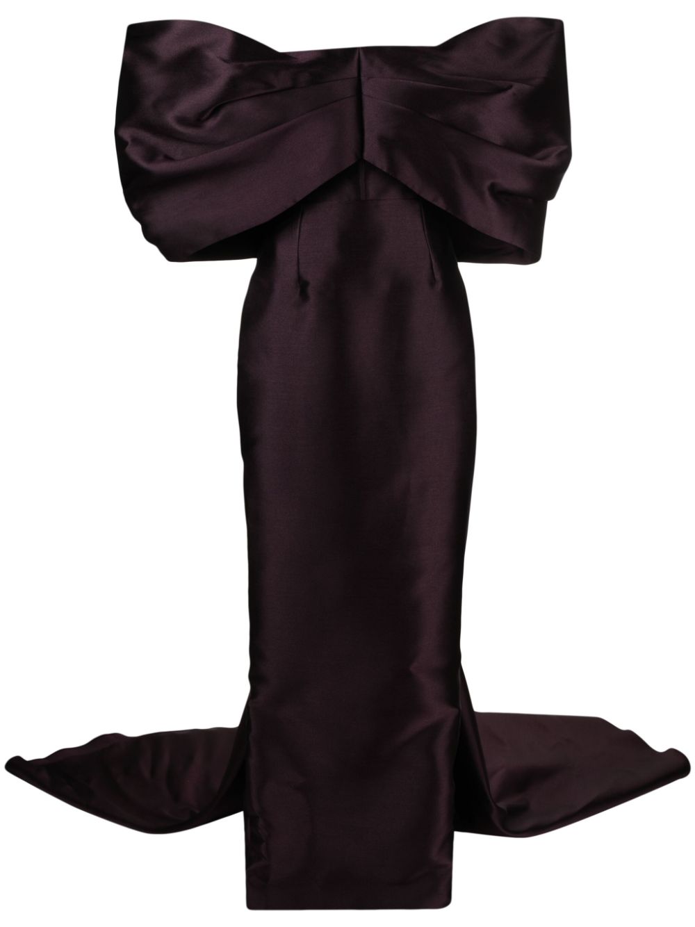 Solace London Delphina draped off-shoulder gown - Purple von Solace London