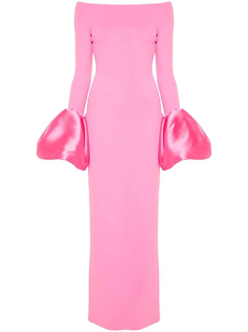 Solace London Talia oversized-cuffs gown - Pink von Solace London