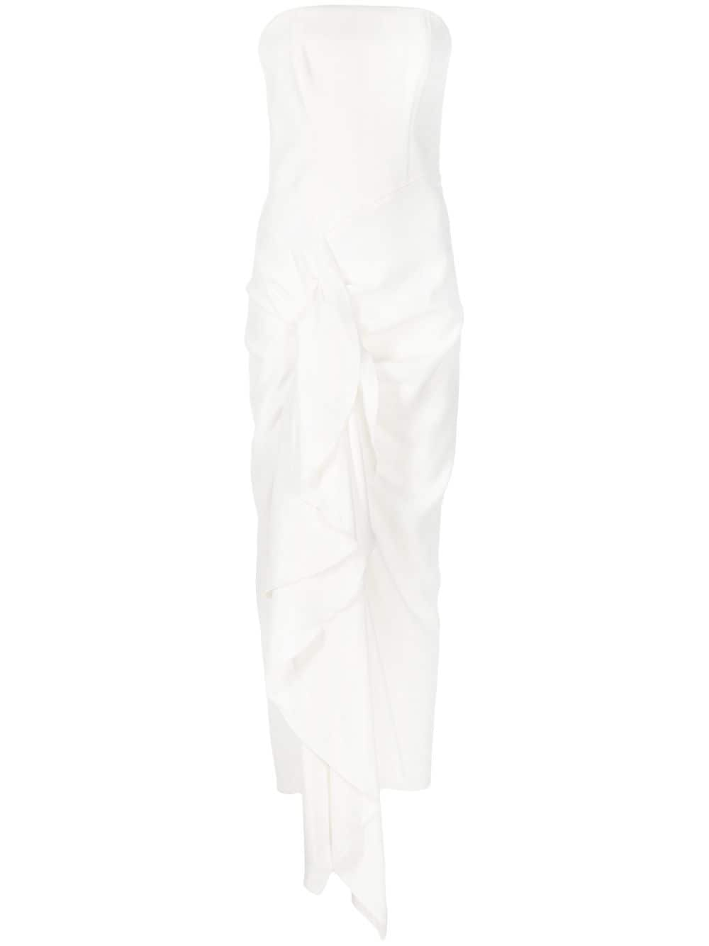 Solace London Thalia midi dress - White von Solace London