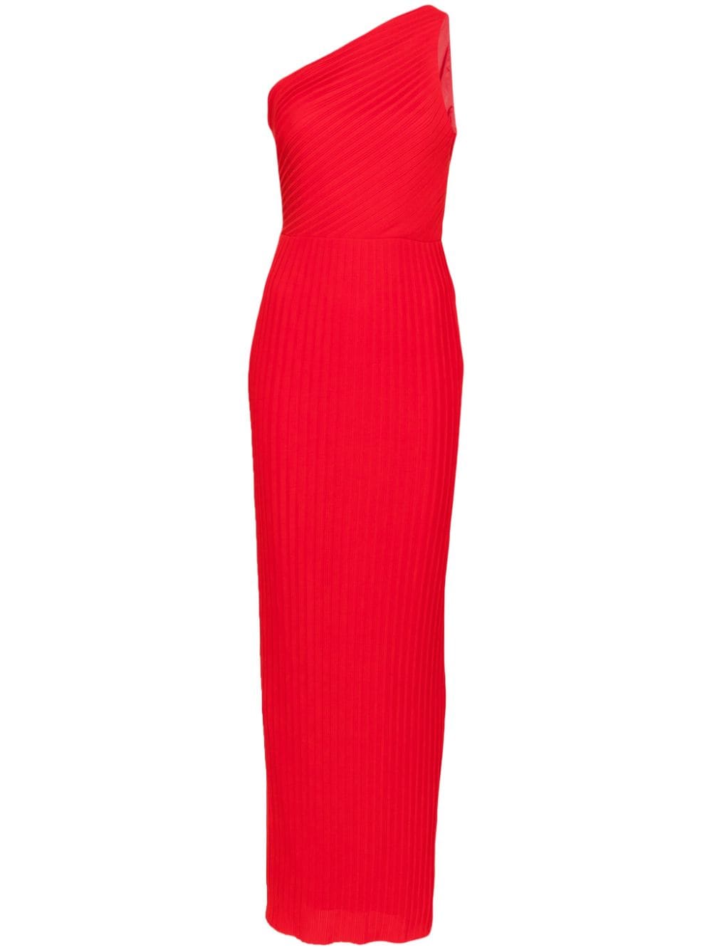 Solace London The Adira plissé maxi dress - Red von Solace London