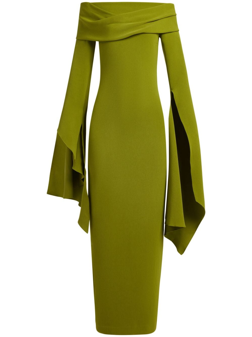 Solace London The Arden draped maxi dress - Green von Solace London