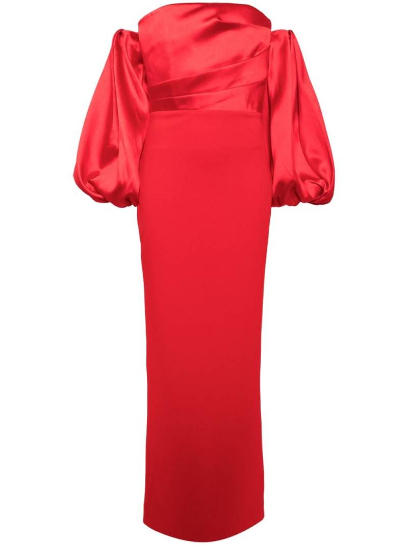 Solace London The Carmen off-shoulder gown - Red von Solace London