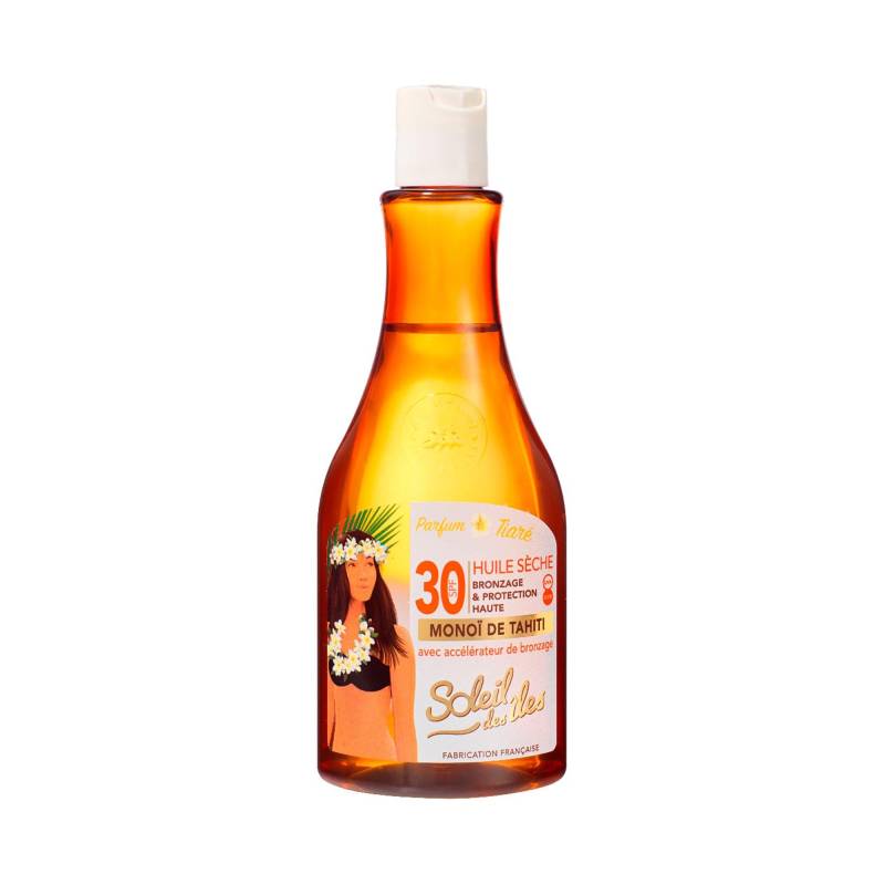 Trockenes Sonnenöl Mit Monoï Und Bräunungsbeschleuniger Lsf 30 Damen  150 ml von Soleil des iles