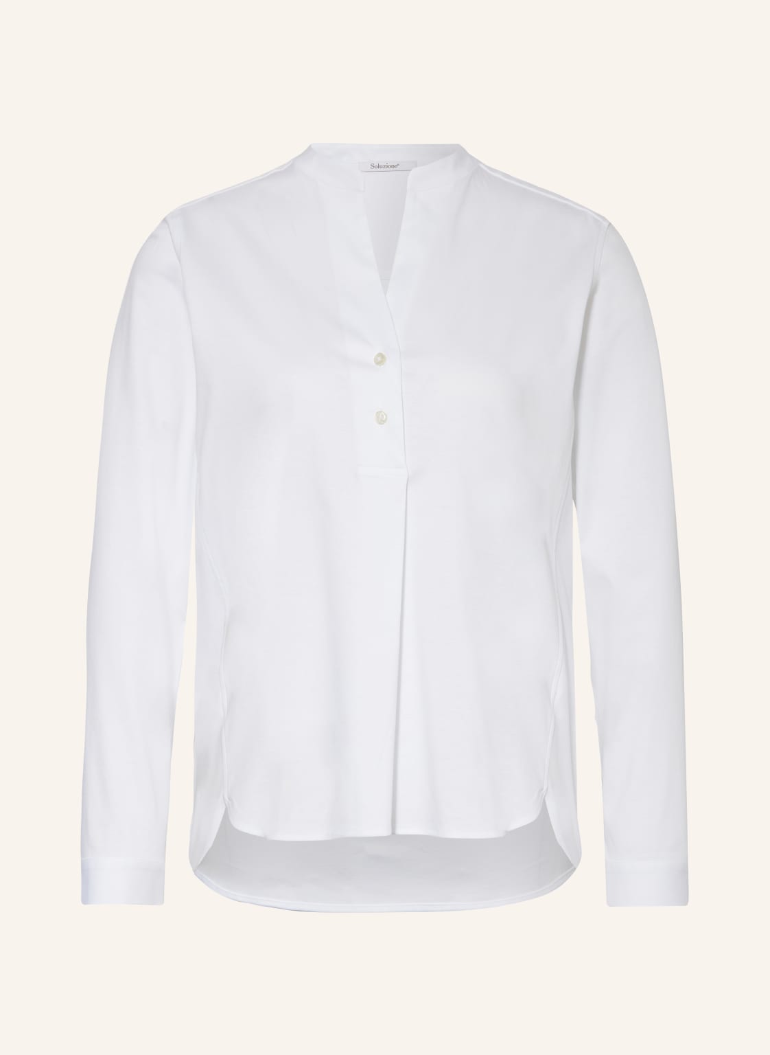Soluzione Blusenshirt Aus Jersey weiss Soluzione Blusenshirt Aus Jersey weiss von Soluzione