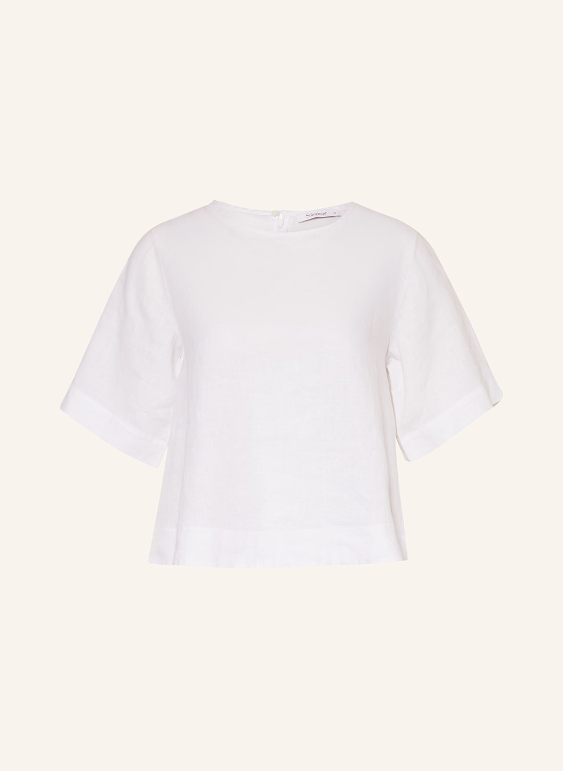 Soluzione Blusenshirt Aus Leinen weiss Soluzione Blusenshirt Aus Leinen weiss von Soluzione