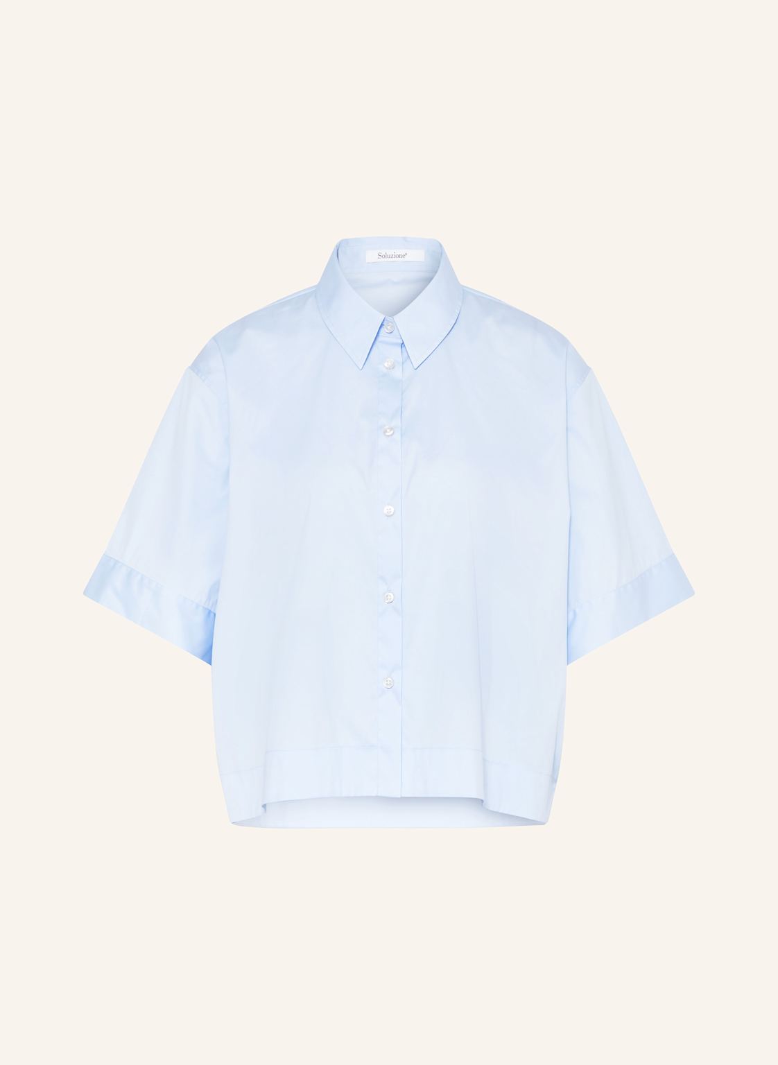 Soluzione Cropped-Hemdbluse blau Soluzione Cropped-Hemdbluse blau von Soluzione